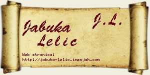 Jabuka Lelić vizit kartica